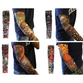 Ewanda store 20pcs Set Fake Temporary Tattoo Sleeves Body Art Arm Stockings Accessories - Designs Tribal,Dragon,Skull,and Etc.