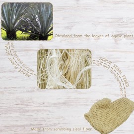TTYBG Classic Natural Sisal Bath Spa Shower Scrubber Sponge Fiber Glove Mitt Soften Smooth Renew Skin Anti-Aging Eco-Friendly Pack of 1 TTYBG Classic Natural Sisal Bath Spa Shower Scrubber Sponge Fiber Glove Mitt Soften Smooth Renew Skin Anti-Aging Eco-Friendly Pack of 1