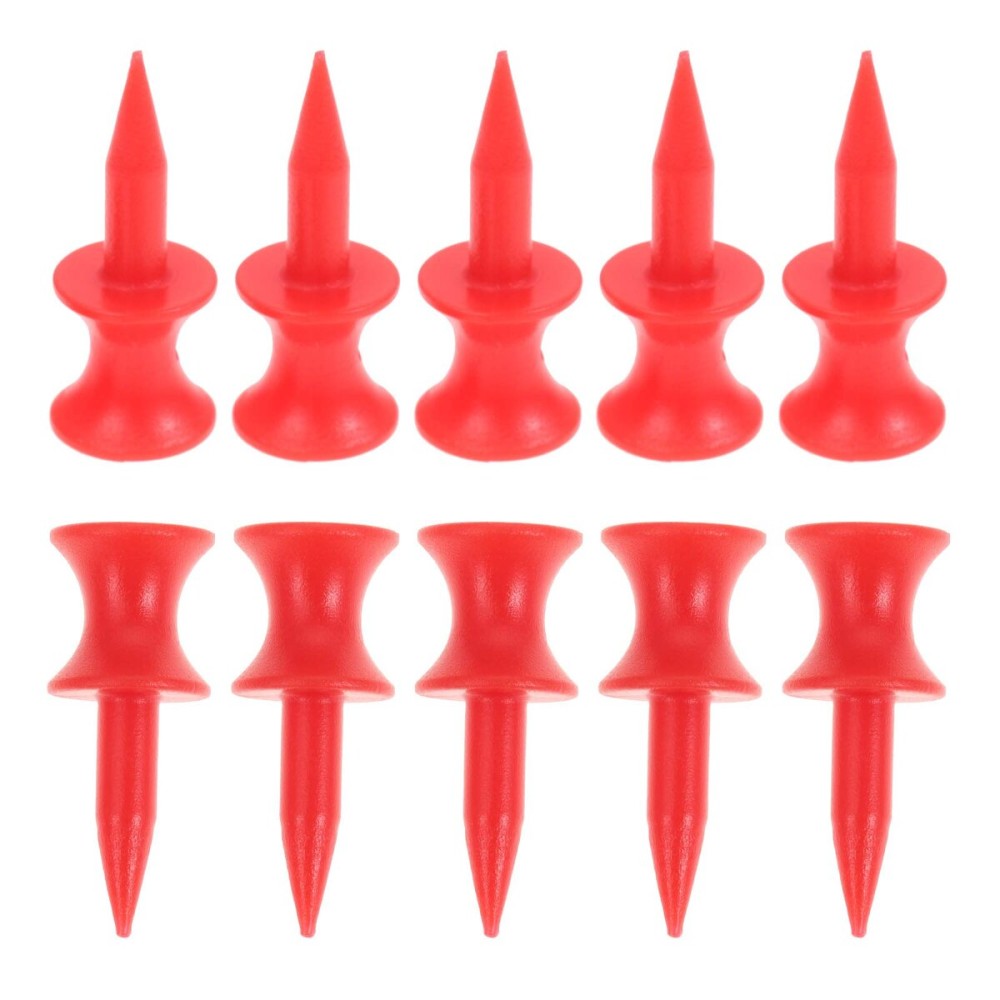 MUXSAM Golf Tees Unbreakable Step Down Plastic Castle Tees, 100-Pack Colored Bulk, Tee Size-1 1/4/31mm, Long Short Color Pack for Practice Men Women Kids