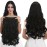 REECHO 18 1-Pack 3/4 Full Head Curly Wavy Clips in on Synthetic Hair Extensions HE008 Hairpieces for Women 5 Clips 4.0 Oz per Piece - Natural Black