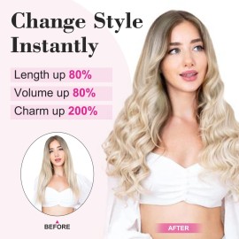 REECHO 18 1-Pack 3/4 Full Head Curly Wavy Clips in on Synthetic Hair Extensions HE008 Hairpieces for Women 5 Clips 4.0 Oz per Piece - Natural Black REECHO 18 1-Pack 3/4 Full Head Curly Wavy Clips in on Synthetic Hair Extensions HE008 Hairpieces for Women 5 Clips 4.0 Oz per Piece - Natural Black