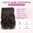 REECHO 16 1-Pack 3/4 Full Head Curly Wavy Clips in on Synthetic Hair Extensions HE008 Hairpieces for Women 5 Clips 3.9 Oz per Piece - Dark Brown