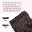 REECHO 16 1-Pack 3/4 Full Head Curly Wavy Clips in on Synthetic Hair Extensions HE008 Hairpieces for Women 5 Clips 3.9 Oz per Piece - Dark Brown
