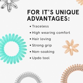 invisibobble Original Time to Shine Edition Traceless Spiral Hair Ties with Strong Grip, Non-Soaking, Hair Accessories for Women - Youre Golden (Pack of 3) invisibobble Original Time to Shine Edition Traceless Spiral Hair Ties with Strong Grip, Non-Soaking, Hair Accessories for Women - Youre Golden (Pack of 3)