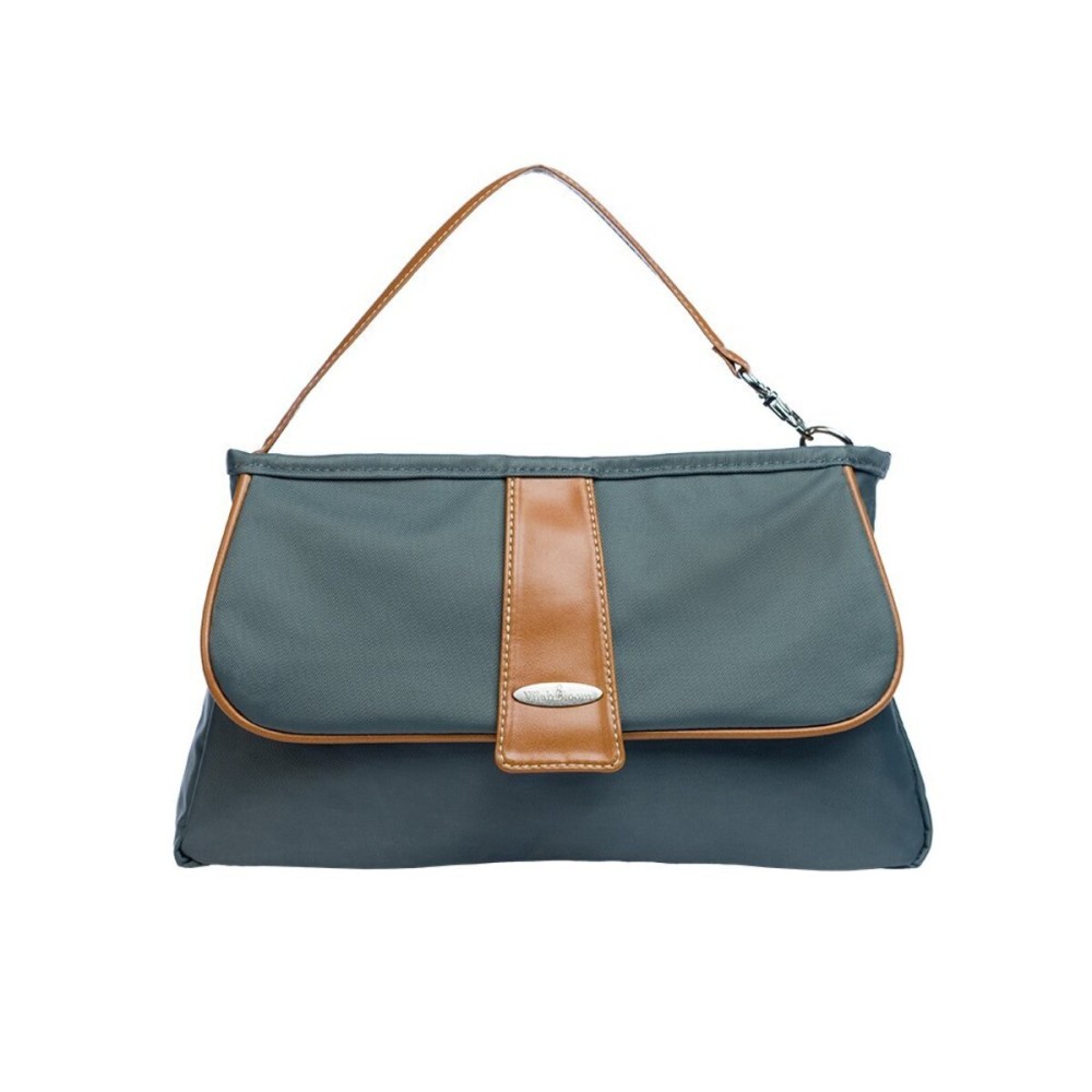 Vilah Bloom Cottage Clutch Diaper Bag Handbag, Hampton Grey