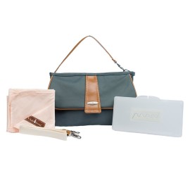 Vilah Bloom Cottage Clutch Diaper Bag Handbag, Hampton Grey