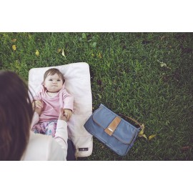 Vilah Bloom Cottage Clutch Diaper Bag Handbag, Hampton Grey