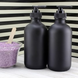 Cornucopia Brands Black Coated 8-Ounce Glass Pump Bottles (4-Pack), Great for Lotions, Liquid Soap, Aromatherapy and More Cornucopia Brands Black Coated 8-Ounce Glass Pump Bottles (4-Pack), Great for Lotions, Liquid Soap, Aromatherapy and More