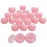 Beauticom 24 Pieces 10G/10ML Pink Frosted Container Jars with Inner Liner for Lotion, Toners, Lip Balms, Makeup Samples - BPA Free
