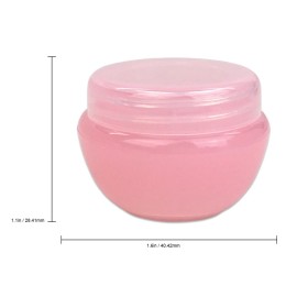 Beauticom 24 Pieces 10G/10ML Pink Frosted Container Jars with Inner Liner for Lotion, Toners, Lip Balms, Makeup Samples - BPA Free Beauticom 24 Pieces 10G/10ML Pink Frosted Container Jars with Inner Liner for Lotion, Toners, Lip Balms, Makeup Samples - BPA Free