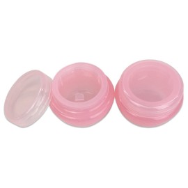 Beauticom 24 Pieces 10G/10ML Pink Frosted Container Jars with Inner Liner for Lotion, Toners, Lip Balms, Makeup Samples - BPA Free Beauticom 24 Pieces 10G/10ML Pink Frosted Container Jars with Inner Liner for Lotion, Toners, Lip Balms, Makeup Samples - BPA Free
