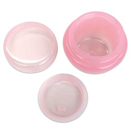 Beauticom 24 Pieces 10G/10ML Pink Frosted Container Jars with Inner Liner for Lotion, Toners, Lip Balms, Makeup Samples - BPA Free Beauticom 24 Pieces 10G/10ML Pink Frosted Container Jars with Inner Liner for Lotion, Toners, Lip Balms, Makeup Samples - BPA Free