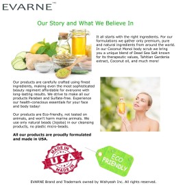 Evarne Coconut Monoi Dead Sea Salt Body Scrub with 7 Essential Oils and Vitamin E