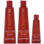 Rejuvenol After Keratin Treatment Shampoo & Conditioner 10oz + Frizz Away Hair Shine Drops Combo