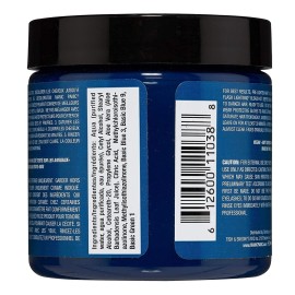 MANIC PANIC Classic Voodoo Blue Semi Permanent Hair Color - Dark Greenish Blue Hair Dye for Women & Men That Lasts 4-6 Weeks - Vegan, Ammonia & Cruelty-Free - Create & Mix Custom Shades (4oz / 2pk)