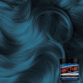 MANIC PANIC Classic Voodoo Blue Semi Permanent Hair Color - Dark Greenish Blue Hair Dye for Women & Men That Lasts 4-6 Weeks - Vegan, Ammonia & Cruelty-Free - Create & Mix Custom Shades (4oz / 2pk)