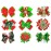 Himine 9Pcs Halloween Christmas Cartoon Bowknot Hairpin Accessories for Girls (Christmas-Set2) Multicolored