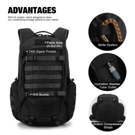 Mardingtop 35L Tactical Backpacks Molle Hiking daypacks for Camping Hiking Military Traveling Motorcycle
