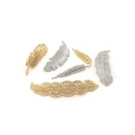 yueton 6pcs Mix Style Leaves Barrettes Bobby Pin Hair Clips Bride Headwear Edge Clip Clamps