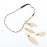 KINFENE Women Boho Style Festival Feather Headband Hippie Weave Hairband (Beige)