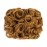 SWACC Short Messy Curly Dish Hair Bun Extension Easy Stretch hair Combs Clip in Ponytail Extension Scrunchie Chignon Tray Ponytail Hairpieces (Strawberry Blonde-27)