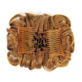 SWACC Short Messy Curly Dish Hair Bun Extension Easy Stretch hair Combs Clip in Ponytail Extension Scrunchie Chignon Tray Ponytail Hairpieces (Strawberry Blonde-27) SWACC Short Messy Curly Dish Hair Bun Extension Easy Stretch hair Combs Clip in Ponytail Extension Scrunchie Chignon Tray Ponytail Hairpieces (Strawberry Blonde-27)