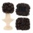 SWACC Short Messy Curly Dish Hair Bun Extension Easy Stretch hair Combs Clip in Ponytail Extension Scrunchie Chignon Tray Ponytail Hairpieces (Dark Brown-4)