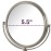Model\'s Choice MC105 Magnification Mirror, Nickel
