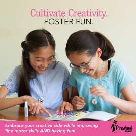 Pinwheel Crafts Pendant Jewelry Making Kit for Girls 8-12+ Years, Necklace and Bracelet Making Kit for Kids - Single Craft to Create Multiple Necklace & Bracelet for Teens with 200 Designs