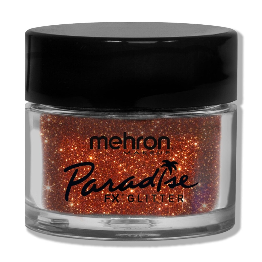 Mehron Makeup Paradise Glitter FX | Professional Cosmetic for Makeup & Art | Vibrant & Shimmering Loose Glitter .25 oz (7 g) (Orange Harvest)