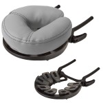 EARTHLITE Massage Table Face Cradle CARESS - Self-Adjusting, Innovative Headrest with Luxurious Strata Face Pillow, Sterling