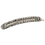 France Luxe Cutout Oblong Tige Boule Barrette - Opera Silver