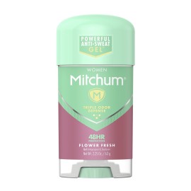 Mitchum Women\'s Deodorant, Antiperspirant Stick, Triple Odor Defense Gel, 48 Hr Protection, Flower Fresh, 2.25 Oz (Pack of 1) Mitchum Women\'s Deodorant, Antiperspirant Stick, Triple Odor Defense Gel, 48 Hr Protection, Flower Fresh, 2.25 Oz (Pack of 1)