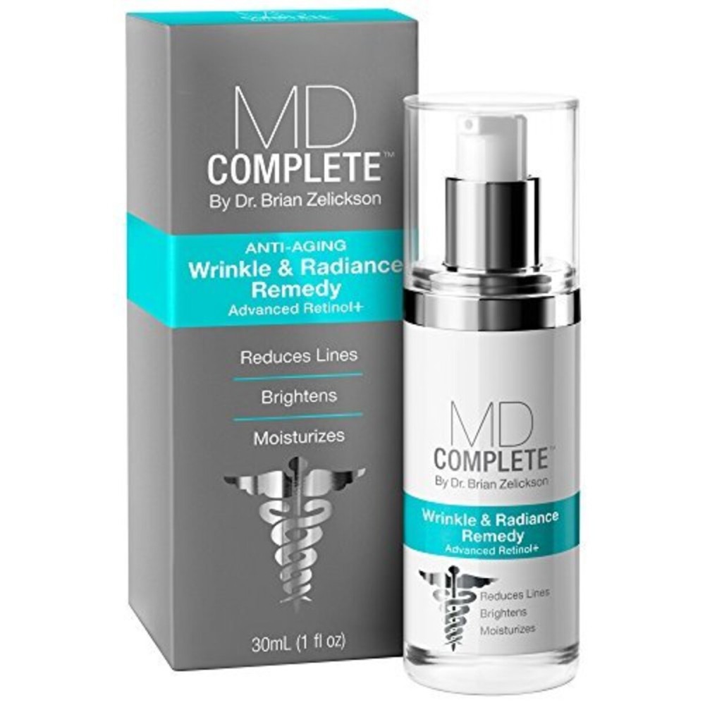 MD Complete Wrinkle & Radiance Remedy PLUS | Anti-Aging Skin Rejuvenation Treatment | with Retinol, Vitamins C & E and Hyaluronic Acid | Improves Fine Lines & Wrinkles 1.0 fl oz MD Complete Wrinkle & Radiance Remedy PLUS | Anti-Aging Skin Rejuvenation Treatment | with Retinol, Vitamins C & E and Hyaluronic Acid | Improves Fine Lines & Wrinkles 1.0 fl oz