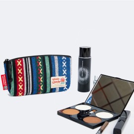 Rough Enough Small Makeup Bag for Purse Insert Organizer Case Cosmetic Pouch with Zipper for Women Folk Fancy