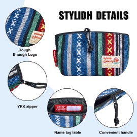 Rough Enough Small Makeup Bag for Purse Insert Organizer Case Cosmetic Pouch with Zipper for Women Folk Fancy