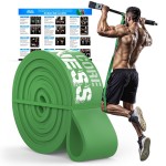 Pull Up Assistance Bands for Men and Women - 50-120 lb Heavy Duty Resistance Band for Assited Pull Ups - Long Loop Thick Exercise Bands for Home Gym Working Out Assist, Stretching & Mobility Workouts