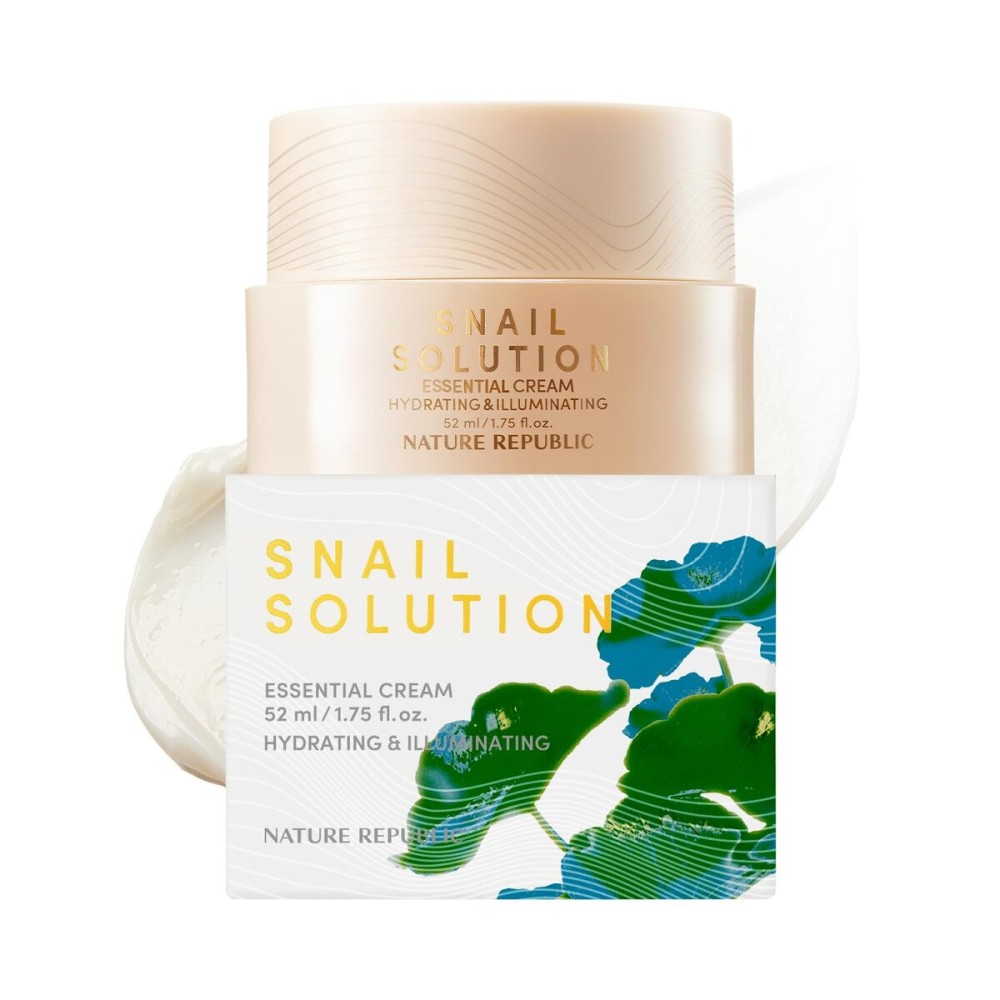 Nature Republic Snail Mucin Cream - Korean Moisturizer, Advanced Face Moisturizers for Skin, Snails, Asian Skincare, K-Beauty Care, Hydrating, Glass Facial Mucus, 52mL/1.75 Fl.Oz Nature Republic Snail Mucin Cream - Korean Moisturizer, Advanced Face Moisturizers for Skin, Snails, Asian Skincare, K-Beauty Care, Hydrating, Glass Facial Mucus, 52mL/1.75 Fl.Oz