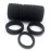 J-MEE Hair Bands 100PCS Seamless Cotton Ponytail Holders Scrunchies Hair Accessories for Thick Hair (black)