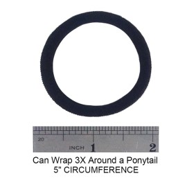 J-MEE Hair Bands 100PCS Seamless Cotton Ponytail Holders Scrunchies Hair Accessories for Thick Hair (black)