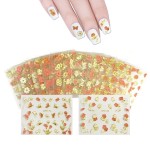 ALLYDREW 50 SHEETS Flowers, Hearts & Lace Nail Art Nail Stickers (Pink & White)