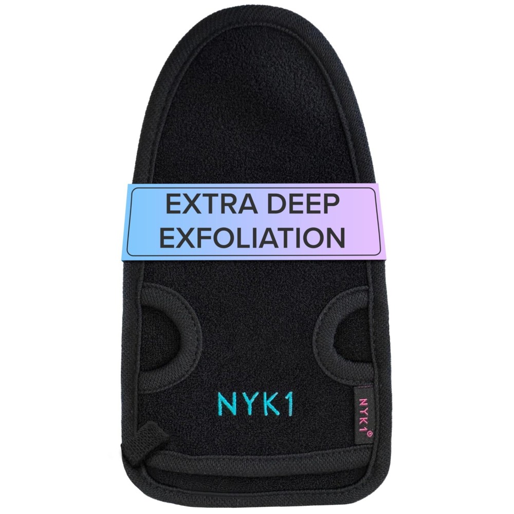 Dead Skin Exfoliating Glove Deep Pore Exfoliating Body Scrubber (Black, Large) Plant Fibre Exfoliating Gloves for Shower, Scrub Away Dirt and Dead Skin Cells to Visibly Smooth and Brighten Your Skin Dead Skin Exfoliating Glove Deep Pore Exfoliating Body Scrubber (Black, Large) Plant Fibre Exfoliating Gloves for Shower, Scrub Away Dirt and Dead Skin Cells to Visibly Smooth and Brighten Your Skin