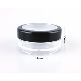 yueton 10pcs Black Edge Open Window 10 Gram Empty Clear Plastic Powder Compact Cosmetic Containers yueton 10pcs Black Edge Open Window 10 Gram Empty Clear Plastic Powder Compact Cosmetic Containers