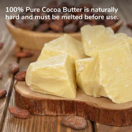Earth\'s Care Cocoa Butter - Pure Raw Natural Cocoa Butter for Body, Hair and DIY Projects 5 OZ