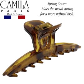 Camila Paris CP2382 French Hair Clip for Women, Narrow, Strong Hold Grip Double Teeth Girls Hair Claw Clips Jaw, Fashion Durable Styling Hair Accessories for Women, Made in France Camila Paris CP2382 French Hair Clip for Women, Narrow, Strong Hold Grip Double Teeth Girls Hair Claw Clips Jaw, Fashion Durable Styling Hair Accessories for Women, Made in France