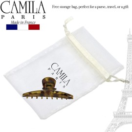 Camila Paris CP2382 French Hair Clip for Women, Narrow, Strong Hold Grip Double Teeth Girls Hair Claw Clips Jaw, Fashion Durable Styling Hair Accessories for Women, Made in France Camila Paris CP2382 French Hair Clip for Women, Narrow, Strong Hold Grip Double Teeth Girls Hair Claw Clips Jaw, Fashion Durable Styling Hair Accessories for Women, Made in France