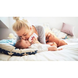 Bottle Labels, Food Pantry Label, Write-On, Self-Laminating, Waterproof Kids Name Labels for Baby Bottles for Daycare School, Dishwasher, Freezer, Kitchen Safe (Simply Colors - Rainbow Inspired))