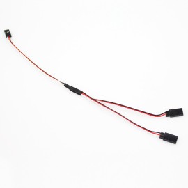 DYWISHKEY 30cm Servo Remote Control 1 to 2 Y Cables, Male to Female (5 PCS)