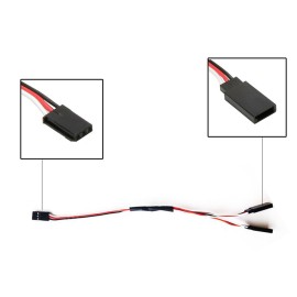 DYWISHKEY 30cm Servo Remote Control 1 to 2 Y Cables, Male to Female (5 PCS)