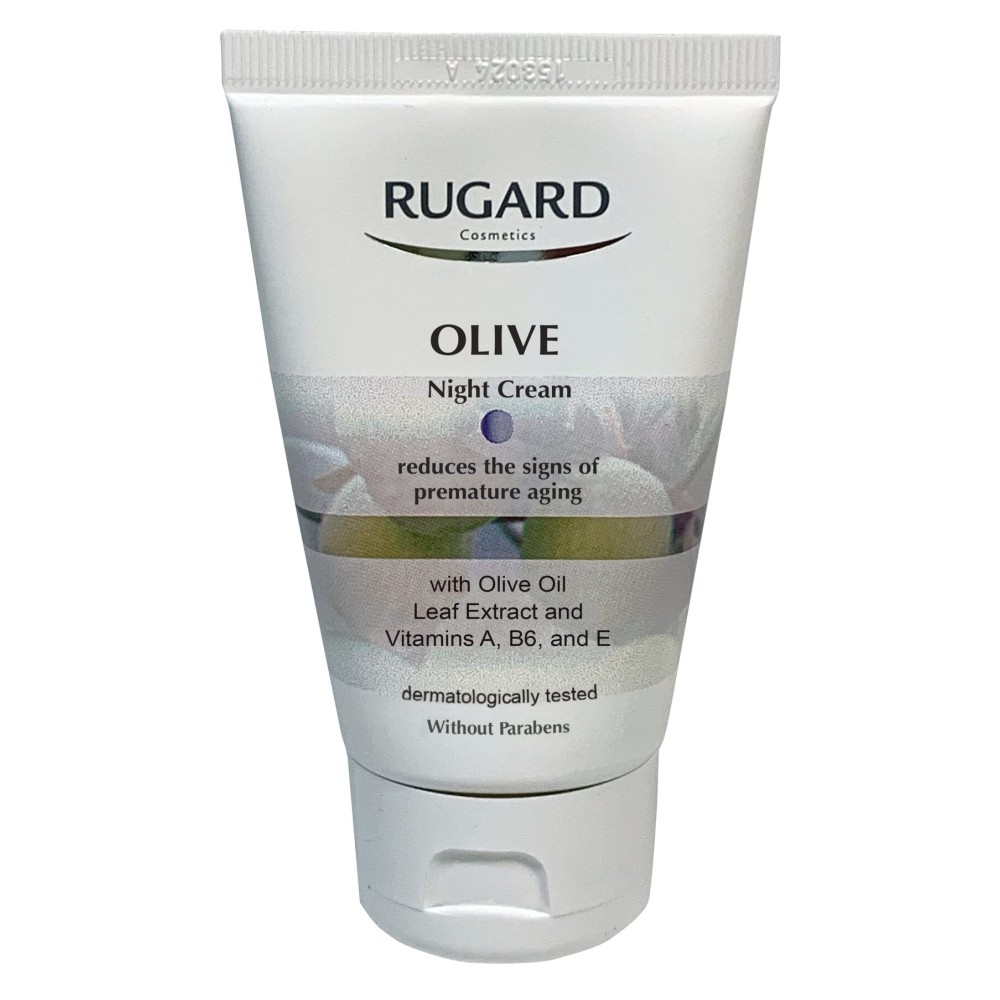 RUGARD - 50ml Olive Night Cream - Uses Olive and Avocado Oil to Reduce Laughter Lines